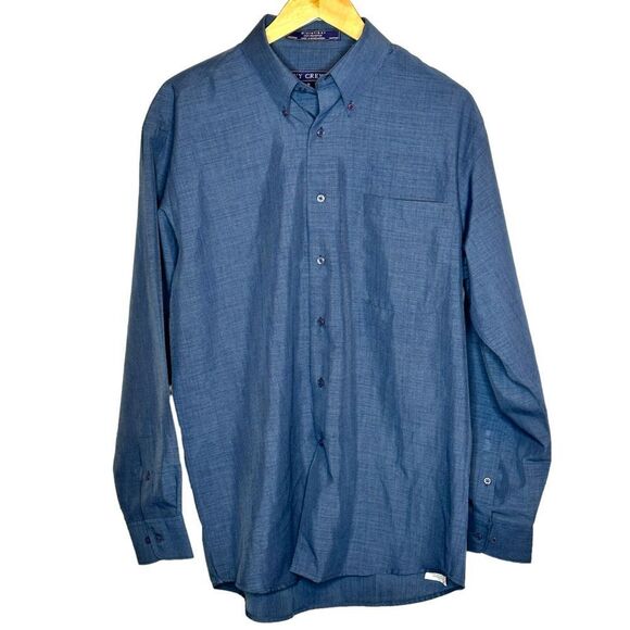 Ivy Crew Blue Button Down Shirt size Medium - Picture 1 of 6